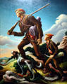 The Kentuckian painting by Thomas Hart Benton at LACMA. Los Angeles, CA.