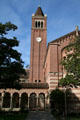 Mudd Hall courtyard & tower at USC. Los Angeles, CA.