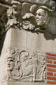 Carvings on Mudd Hall at USC. Los Angeles, CA.