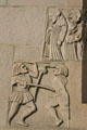 Fencing relief on Gwynn Wilson Student Union at USC. Los Angeles, CA.