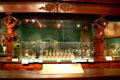 Carved saloon bar at Autry National Center. Los Angeles, CA.