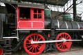 Side view of Stockton Terminal & Eastern steam locomotive #1 at Travel Town Museum. Los Angeles, CA.