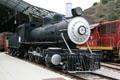 Sharp & Fellows Railroad Contractors steam locomotive #7 by American Locomotive Co. at Travel Town Museum. Los Angeles, CA.