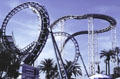 Boomerang roller coaster at Knott's Berry Farm. Buena Park, CA.