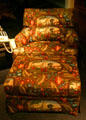 Nixon's giraffe pattern easy chair from his retirement office at Nixon Library. Yorba Linda, CA.