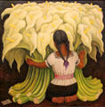 Mexico: Flower Vendor by Diego Rivera in Norton Simon Museum. Pasadena, CA.