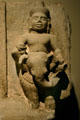Brhaspati upon an elephant of sculpted sandstone stele of planetary deities from Cambodia in Norton Simon Museum. Pasadena, CA.