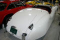 Rear view of Jaguar XK 120 at San Diego Automotive Museum. San Diego, CA.