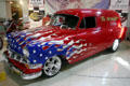 Intimidator hot rod converted from Chevy Sedan Delivery van at San Diego Automotive Museum. San Diego, CA.