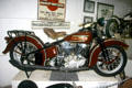 Harley Davidson 61E Knucklehead motorcycle at San Diego Automotive Museum. San Diego, CA.