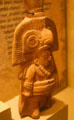 Mayan pottery ball player whistle in Jaina style at San Diego Museum of Man. San Diego, CA.