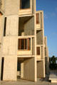 Salk Institute windows & balconies facing the Pacific Ocean. La Jolla, CA.