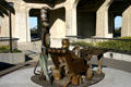 Theodor Seuss Geisel memorial sculpture with Dr Seuss & the Cat in the Hat by Lark Gray Dimond-Cates at UCSD. La Jolla, CA.