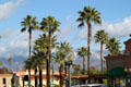 San Bernardino mountains over Redlands. Redlands, CA.