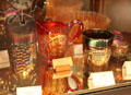 Carnival glass at Historical Glass Museum. Redlands, CA.