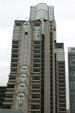 Marriott Hotel fan-shaped windows. San Francisco, CA.