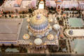 Palace of Horticulture building with Great Glass Dome detail of Panama-Pacific International Exposition model at California Historical Society. San Francisco, CA.