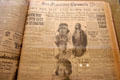 San Francisco Chronicle front page for opening day of Panama-Pacific International Exposition at California Historical Society. San Francisco, CA.
