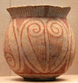 Ban Chiang culture earthenware storage vessel from Northeastern Thailand at Asian Art Museum. San Francisco, CA