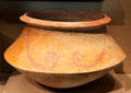Earthenware sharp-shouldered bowl from Thailand at Asian Art Museum. San Francisco, CA.
