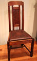Side chair for Robert R. Blacker House of Pasadena by Charles Sumner Greene & Henry Mather Greene at de Young Museum. San Francisco, CA.