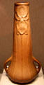 Glazed earthenware Iris vase by Artus Van Briggle of Van Briggle Pottery, Colorado Springs, CO at de Young Museum. San Francisco, CA.