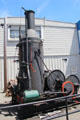 Steam donkey engine used on wharves to unload cargo at Maritime National Historical Park. San Francisco, CA.
