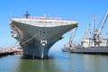 Bow of USS Hornet CV-12. Alameda, CA