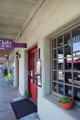 Covered walkway in Mariposa. Mariposa, CA.