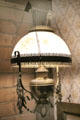 Decorative hanging oil lamp at Mariposa Museum. Mariposa, CA.