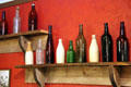 Antique bottle display at Mariposa Museum. Mariposa, CA.
