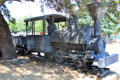 Whistling Billy, saddle back, narrow gauge locomotive at Northern Mariposa County Museum. Coulterville, CA.
