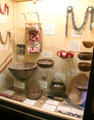 Display of California native basket work at Tuolumne County Museum. Sonora, CA.