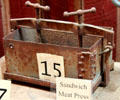 Sandwich meat press at Red Barn Museum. San Andreas, CA.