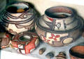 Native American ceramics at Pardee Home Museum. Oakland, CA.