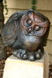 Opulent Owl sculpture by Steve Kestrel at Leanin' Tree Museum. Boulder, CO.