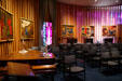 Modern old Testament paintings by Shlomo Katz in Jewish Chapel in USAF Academy Chapel. Colorado Springs, CO.