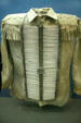 Hair Pipe Breastplate & Buckskin by Oglala Northern Plains Indians at El Pomar Carriage Museum. Colorado Springs, CO.
