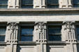 Decorative columns of Sugar Building. Denver, CO.