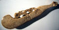 Maori carved bone club from New Zealand at Denver Art Museum. Denver, CO.