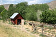 Blacksmith barn at Clear Creek History Park. Golden, CO.