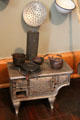 Baby cast iron toy stove from St. Clair at McAllister House Museum. Colorado Springs, CO.