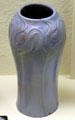 Ceramic vase with flowers by Van Briggle Pottery at Colorado Springs Pioneers Museum. Colorado Springs, CO.