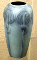 Ceramic vase with flowers by Van Briggle Pottery at Colorado Springs Pioneers Museum. Colorado Springs, CO.