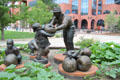 Dominico T. Venetucci or Nick the Pumpkin Man sculpture at Colorado Springs Pioneers Museum. Colorado Springs, CO.