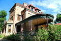 Porch projecting from Rosemount House Museum. Pueblo, CO.