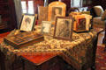 Library table at Rosemount House Museum. Pueblo, CO.