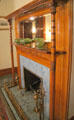 Fireplace at Rosemount House Museum. Pueblo, CO.