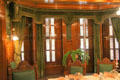 Dining room bay windows at Rosemount House Museum. Pueblo, CO.