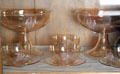 Engraved glass bowls at Rosemount House Museum. Pueblo, CO.